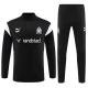 Kids Olympique de Marseille Trainingspakken 2023-24 - 1-4 Zip Zwart Wit