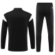 Kids Olympique de Marseille Trainingspakken 2023-24 - 1-4 Zip Zwart Wit