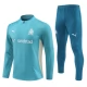 Kids Olympique de Marseille Trainingspakken 2024-25 - 1-4 Zip Blauw