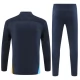 Kids Olympique de Marseille Trainingspakken 2024-25 - 1-4 Zip Blauw