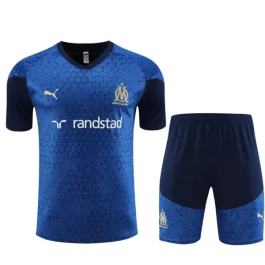 Kids Olympique de Marseille Trainingsshirt Pakken 2023-24 - Shorts Marineblauw