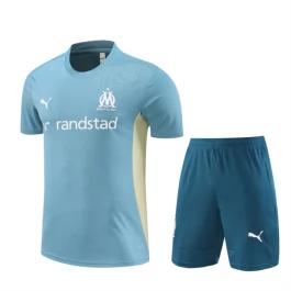 Kids Olympique de Marseille Trainingsshirt Pakken 2024-25 - Shorts Blauw
