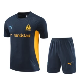 Kids Olympique de Marseille Trainingsshirt Pakken 2024-25 - Shorts Dark Blauw