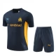 Kids Olympique de Marseille Trainingsshirt Pakken 2024-25 - Shorts Dark Blauw