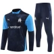 Kids Olympique de Marseille Trainingssweaterpak 2025-26 - 1-4 Zip Blauw