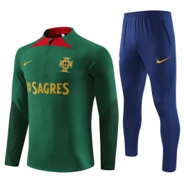 Kids Portugal Trainingspakken 2023-24 - 1-4 Zip Groen