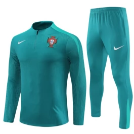 Kids Portugal Trainingspakken 2024-25 - 1-4 Zip Groen