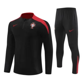 Kids Portugal Trainingspakken 2024-25 - 1-4 Zip Zwart