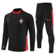 Kids Portugal Trainingssweaterpak 2025-26 - 1-4 Zip Zwart