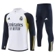 Kids Real Madrid Trainingspakken 2023-24 - 1-4 Zip Wit