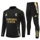 Kids Real Madrid Trainingspakken 2024-25 - 1-4 Zip Zwart Gold