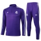 Kids Real Madrid Trainingspakken 2025-26 - 1-4 Zip Purper
