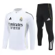 Kids Real Madrid Trainingspakken 2025-26 - 1-4 Zip Wit