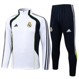Kids Real Madrid Trainingspakken 2025-26 - 1-4 Zip Wit
