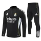 Kids Real Madrid Trainingspakken 2025-26 - 1-4 Zip Zwart