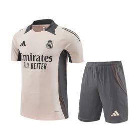 Kids Real Madrid Trainingsshirt Pakken 2024-25 - Shorts Beige