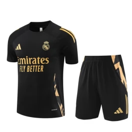 Kids Real Madrid Trainingsshirt Pakken 2024-25 - Shorts Zwart