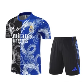 Kids Real Madrid Trainingsshirt Pakken 2025-26 - Shorts Dragon Zwart