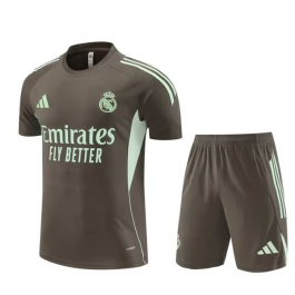 Kids Real Madrid Trainingsshirt Pakken 2025-26 - Shorts Khaki