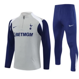 Kids Tottenham Hotspur Trainingssweaterpak 2025-26 - 1-4 Zip Grijs