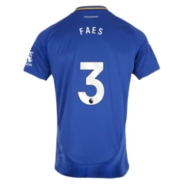 Leicester City Faes 3 Thuisshirt 2024-2025 Voetbaltenue