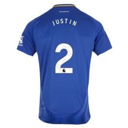 Leicester City Justin 2 Thuisshirt 2024-2025 Voetbaltenue
