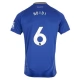 Leicester City Ndidi 6 Thuisshirt 2024-2025 Voetbaltenue