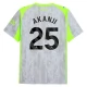 Manchester City Akanji 25 Third Shirt 2025-2026 Voetbaltenue