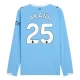 Manchester City Akanji 25 Thuisshirt 2025-2026 L/S Voetbaltenue