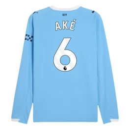 Manchester City Aké 6 Thuisshirt 2025-2026 L/S Voetbaltenue