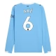 Manchester City Aké 6 Thuisshirt 2025-2026 L/S Voetbaltenue