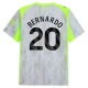 Manchester City Bernardo 20 Third Shirt 2025-2026 Voetbaltenue
