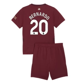 Manchester City Bernardo 20 Third Shirt Kids 2024-2025 Voetbaltenue