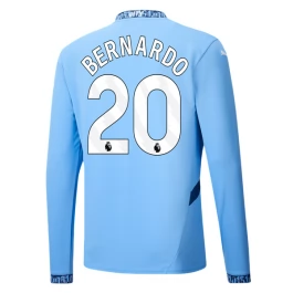 Manchester City Bernardo 20 Thuisshirt 2024-2025 L/S Voetbaltenue