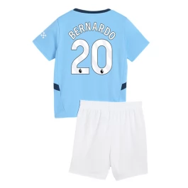 Manchester City Bernardo 20 Thuisshirt Kids 2024-2025 Voetbaltenue
