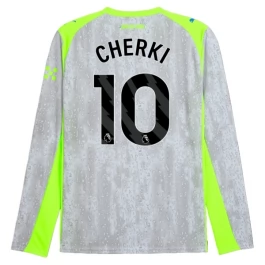Manchester City Cherki 10 Derde Shirt 2025-2026 Lange Mouwen Voetbaltenue