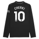 Manchester City Cherki 10 Uitshirt 2025-2026 L/S Voetbaltenue