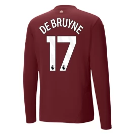 Manchester City De Bruyne 17 Third Shirt 2024-2025 L/S Voetbaltenue