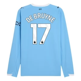 Manchester City De Bruyne 17 Thuisshirt 2025-2026 L/S Voetbaltenue