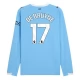 Manchester City De Bruyne 17 Thuisshirt 2025-2026 L/S Voetbaltenue