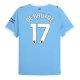 Manchester City De Bruyne 17 Thuisshirt 2025-2026 Voetbaltenue