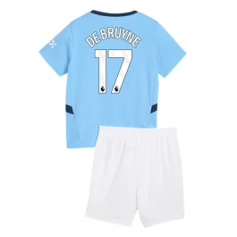 Manchester City De Bruyne 17 Thuisshirt Kids 2024-2025 Voetbaltenue