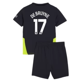 Manchester City De Bruyne 17 Uitshirt Kids 2024-2025 Voetbaltenue