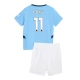 Manchester City Doku 11 Thuisshirt Kids 2024-2025 Voetbaltenue