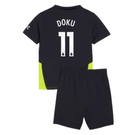 Manchester City Doku 11 Uitshirt Kids 2024-2025 Voetbaltenue