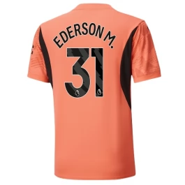 Manchester City Ederson M. 31 Keeper Uitshirt 2024-2025 Voetbaltenue