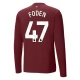 Manchester City Foden 47 Third Shirt 2024-2025 L/S Voetbaltenue