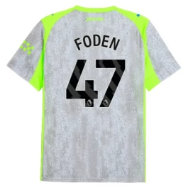 Manchester City Foden 47 Third Shirt 2025-2026 Voetbaltenue