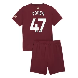 Manchester City Foden 47 Third Shirt Kids 2024-2025 Voetbaltenue