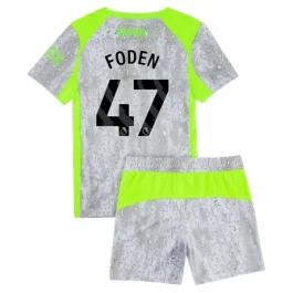 Manchester City Foden 47 Third Shirt Kids 2025-2026 Voetbaltenue